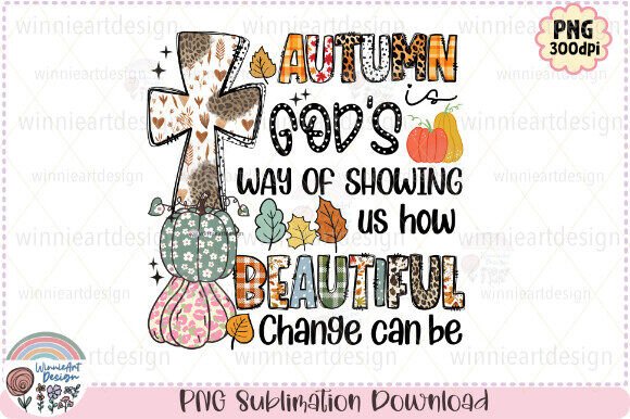Autumn Christian Pumpkin Fall Quote Boho Graphics Review