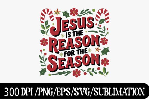 Boho Floral Jesus Christmas PNG Graphics Review