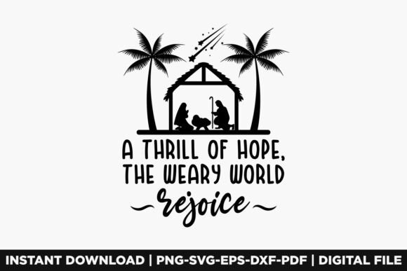 Christian Christmas Graphics for T-Shirt Designs