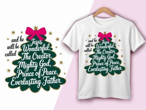 Christian Names of Jesus Christmas Tees Graphics