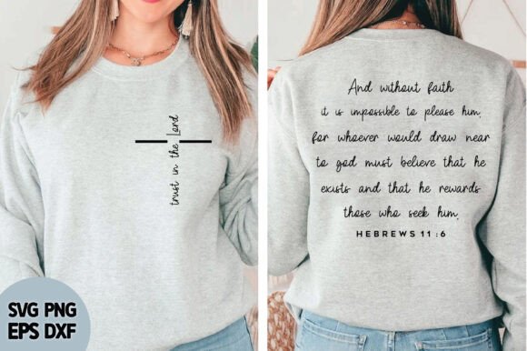 Christian Sweatshirt Trust in the Lord Graphics Review