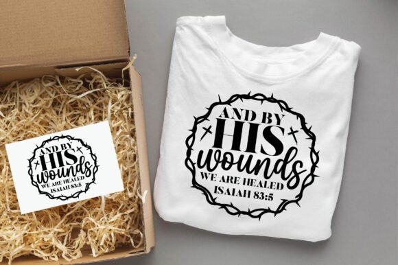 HIS WOUNDS WE ARE HEALED Christian Graphics