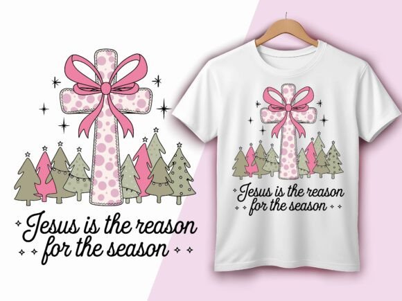 Jesus Season Christmas Faith Graphics & T-Shirt Designs