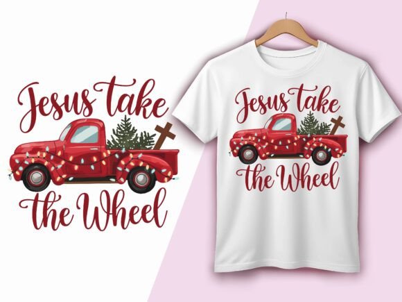 Jesus Take the Wheel Vintage Truck Graphics
