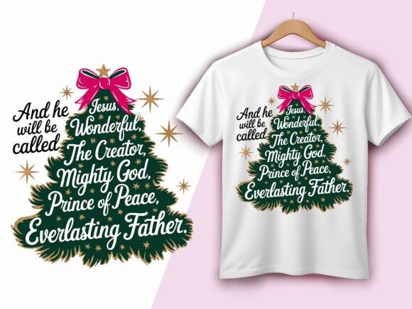 Jesus Wonderful Counselor Christmas Tree Graphics