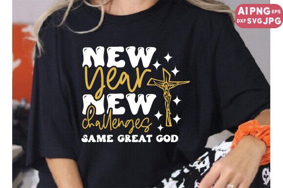New Year New Challenges Christian Svg Graphics