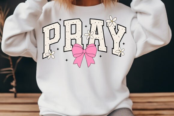 Pray Coquette Jesus Graphics for T-Shirt Designs
