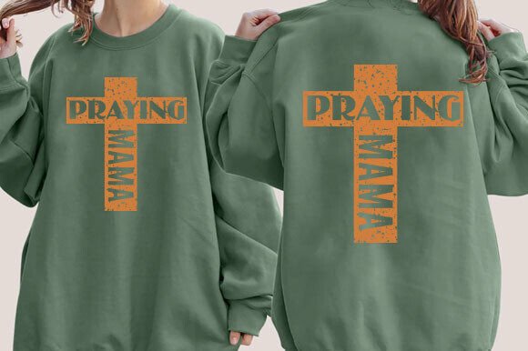 Praying Mama SVG: Graphics for T-Shirt Designs