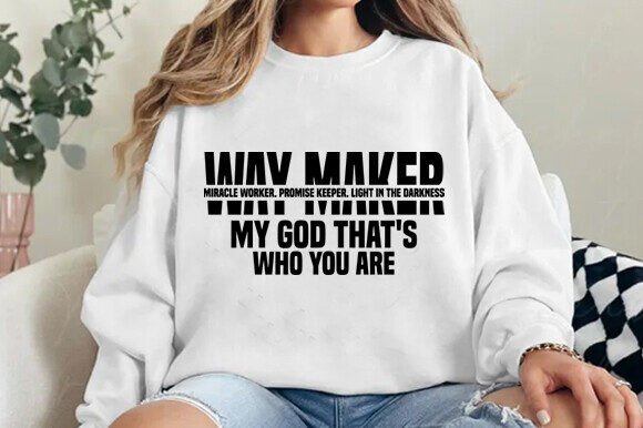 Waymaker Shirt Graphics: Christian T-Shirt Designs